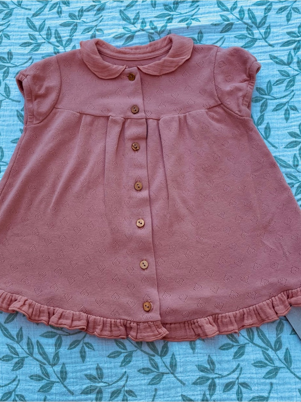 SNUG Baby Girls' Front-Button Dress 9M